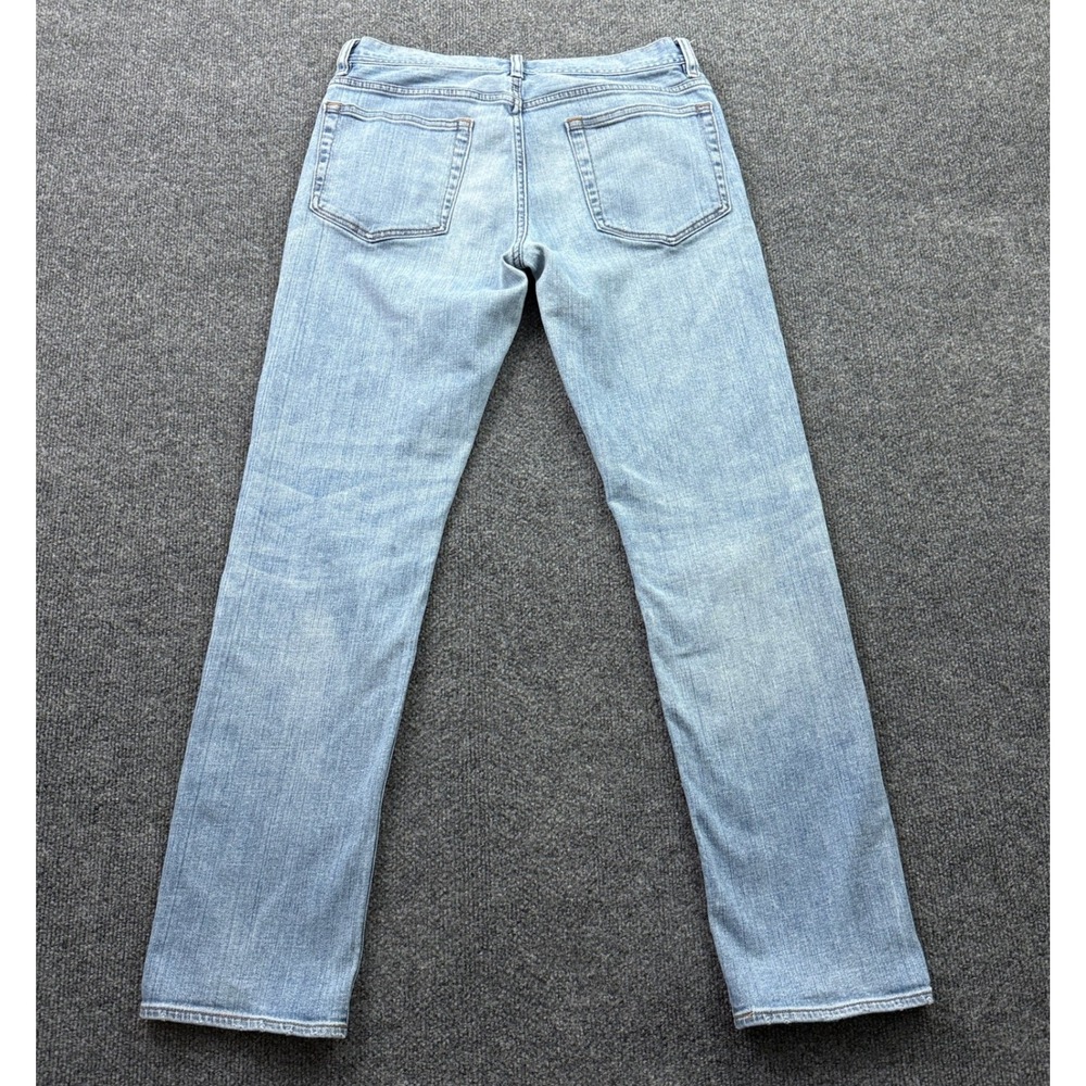 J.Crew The Sutton Jeans Mens 30x32 (32x31) Light Blue Straight Fit Stretch - Picture 2 of 15